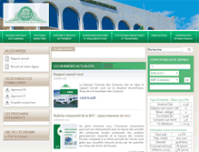 Tablet Screenshot of banque-comores.km
